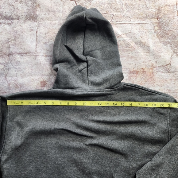 XXL Casual Grey Full Zip Lightweight Hoodie - Picture 7 of 10